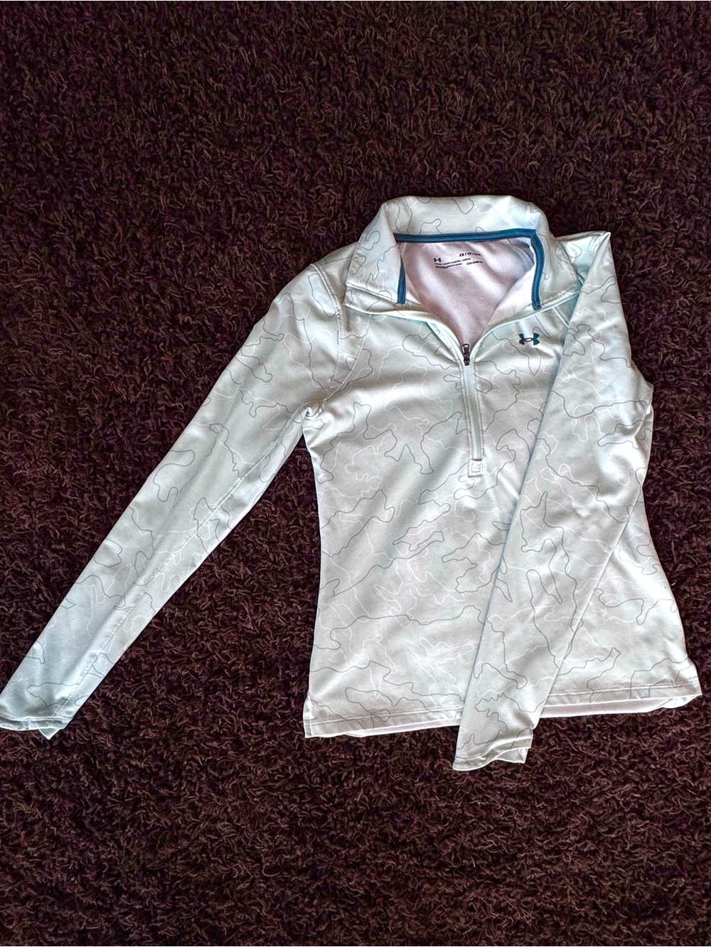 Under Armour Mint Green Quarter-Zip Performance Top